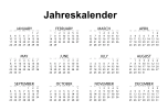 Jahreskalender